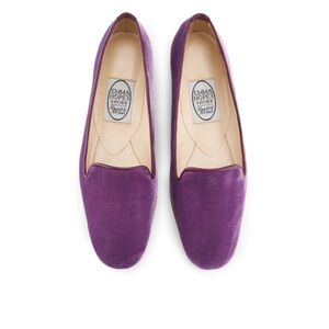 Emma Hope  purple velvet ballet flats